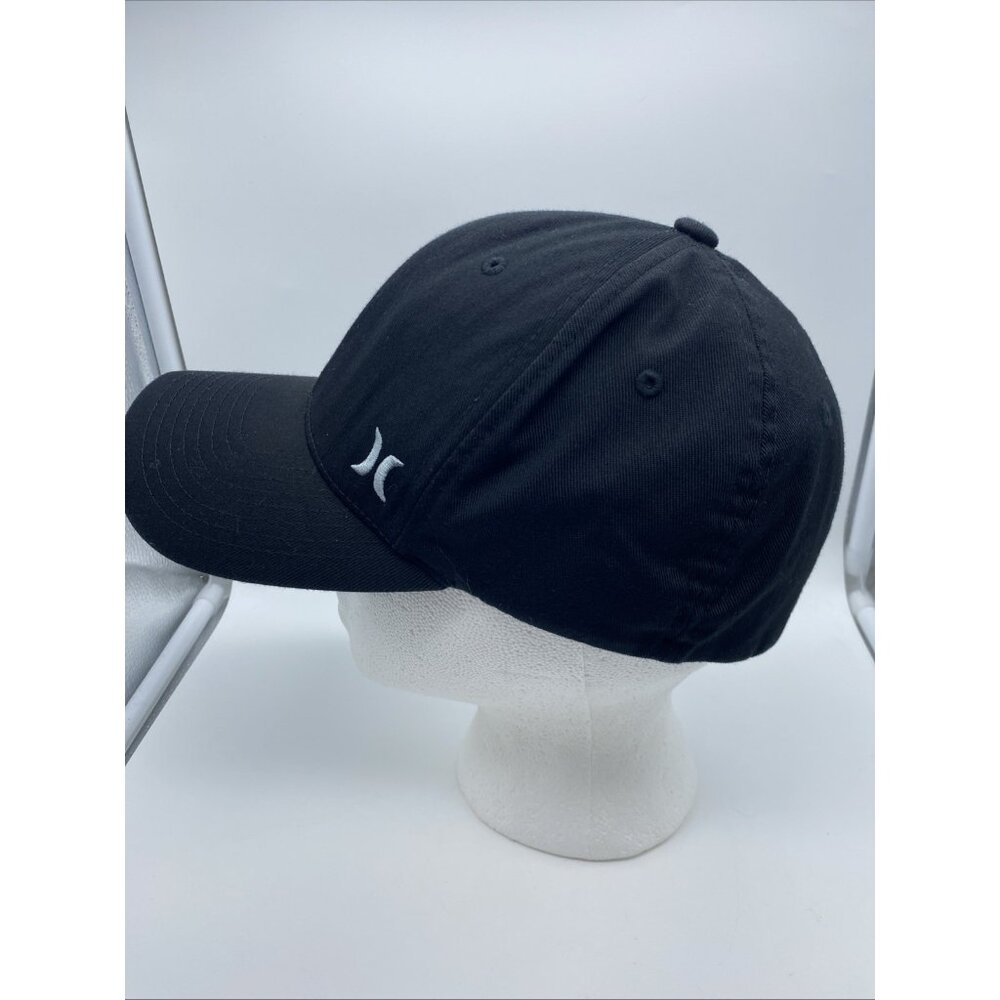 Hurley Logo Black Cap Hat Flex-Fit Stretch S-M - Picture 5 of 9